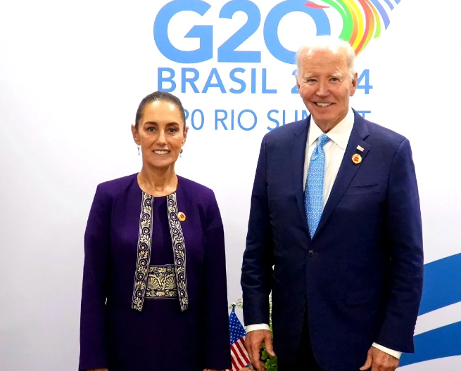 En el G20, Sheinbaum se reúne con Biden; “refrendamos la amistad” México-EU