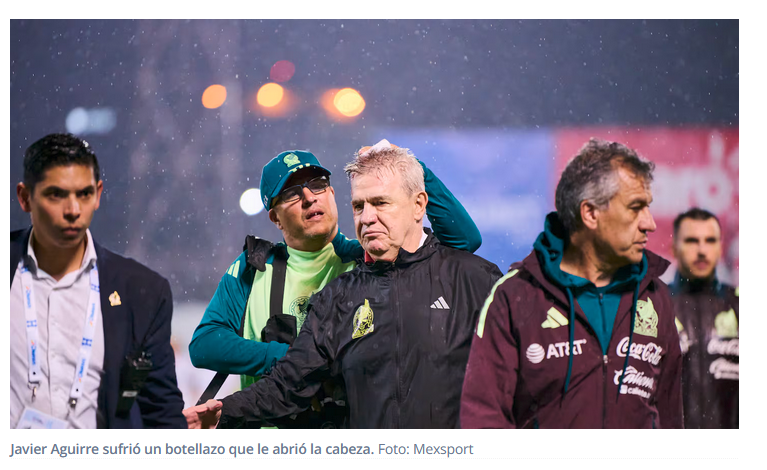 Piden cárcel para aficionado que descalabró a Javier Aguirre con botellazo