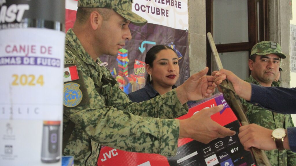 POR CUARTO AÑO CONSECUTIVO, SUPERAN SESESP Y SEDENA META DEL CANJE DE ARMAS