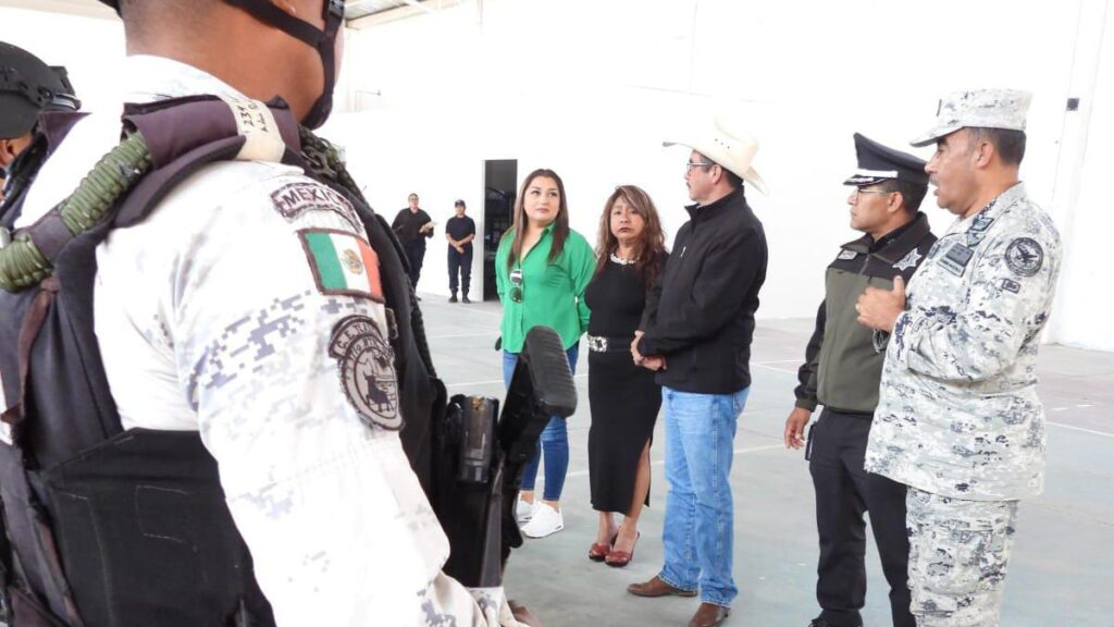 Instalan primera base de Operaciones de la Guardia Nacional en Yauhquemehcan.