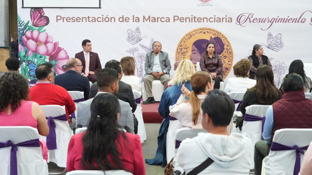 Presentan en el Congreso del Estado “Resurgimiento Mariposa”, marca penitenciaria en Tlaxcala