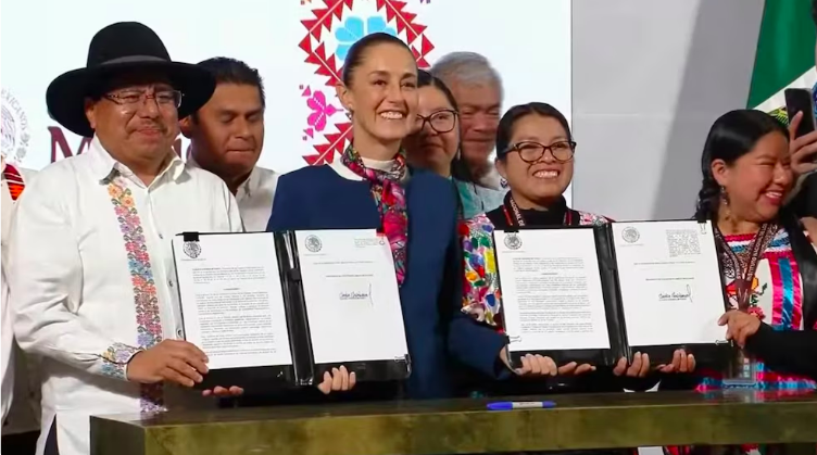 Claudia Sheinbaum firma decretos para la Justicia y Desarrollo Regional de los Pueblos Indígenas y Afromexicanos