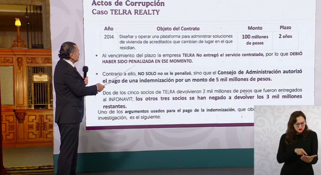 El Gobierno muestra redes de corrupción en el Infonavit. Élite se atasca con salarios