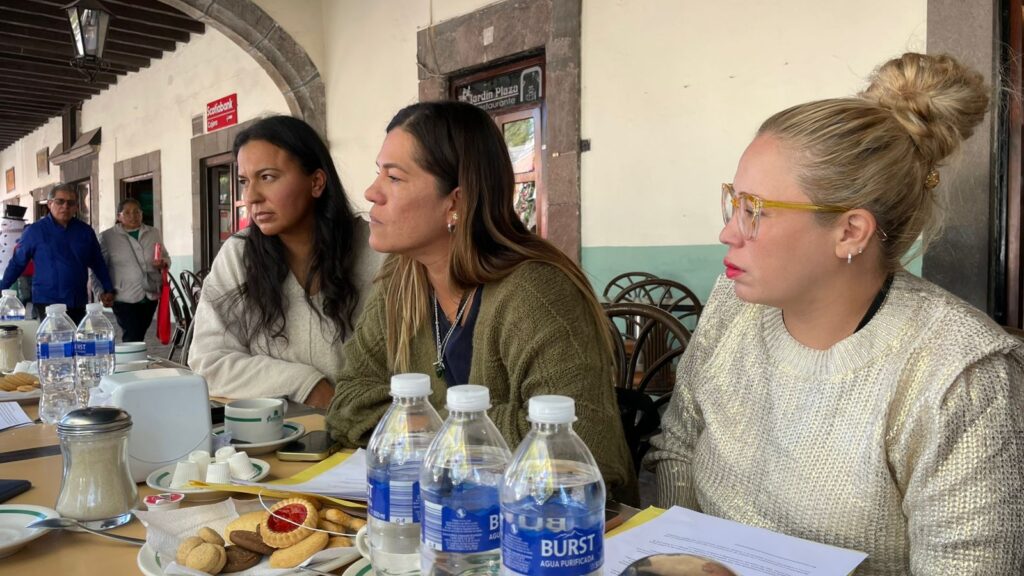 Blanca Areli Morelos Zavala, Eleana Sánchez Zavala, Luciano Mejía Zavala y Carolina García Zavala ofrecieron una rueda de prensa para solicitar al gobierno del estado que Ernestina Carro Roldán y Anel Bañuelos Meneses saquen las manos del proceso que siguen tres de sus familiares, acusados por la presunta sustracción de menores.