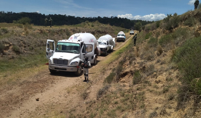 Aseguran bodega donde se almacenaba Gas LP ilícito en Tlaxcala