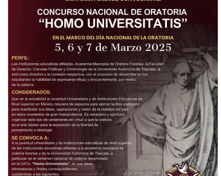 Convoca la UATx al concurso nacional de oratoria “Homo Universitatis”