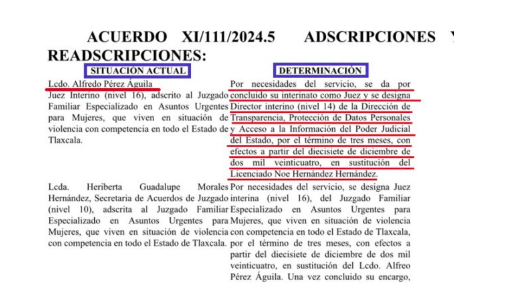 De juez a director de transparencia del TSJ; filtración evidencia golpeteo interno