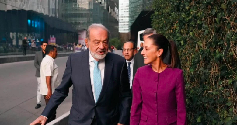 Falso que Slim sea narcotraficante, dice Sheinbaum; “no hay ninguna investigación contra él ni sus empresas”