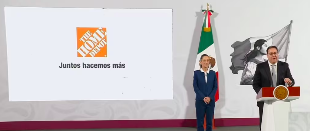 Invertirá The Home Depot mil 300 mdd en el país; inversión abonará al Plan México