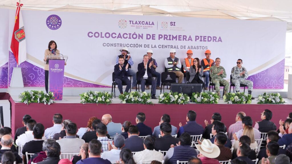 LA CENTRAL DE ABASTOS SERÁ UNA VENTANA DE OPORTUNIDADES PARA LOS CAMPESINOS DE TLAXCALA: GOBERNADORA LORENA CUÉLLAR