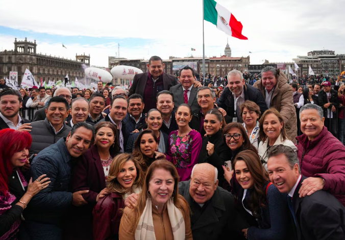 PRI, PAN y MC cierran filas con Sheinbaum: gobernadores dan su apoyo tras aranceles de Trump