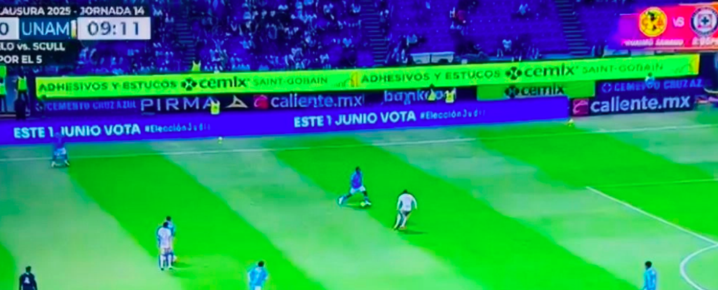 Con anuncio en juego de futbol, difunde INE elección judicial
