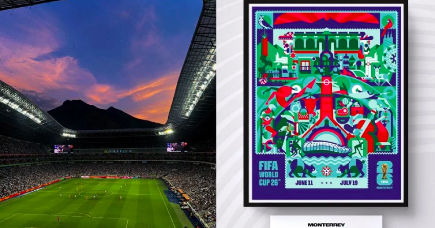 La FIFA presenta el póster oficial de la sede de Monterrey de cara al Mundial de México en 2026
