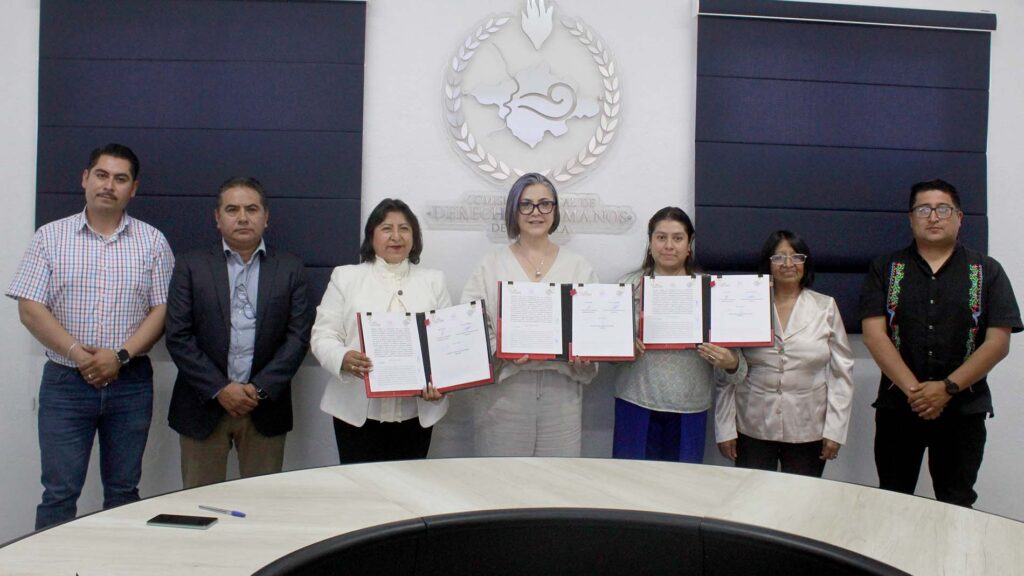 Firmó CEDHT convenio de colaboración con Cafami y Comisión de asuntos migratorios del Congreso local