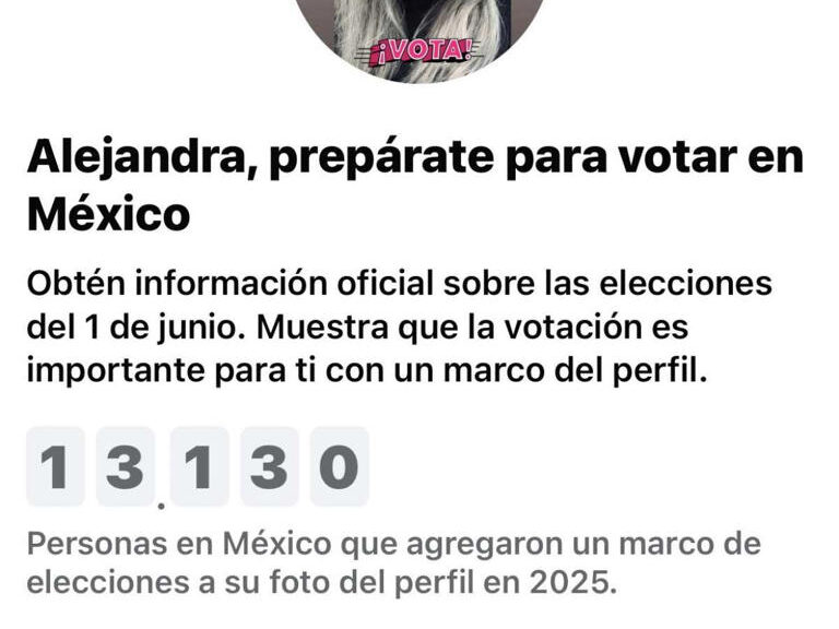 Facebook lanza campaña para votar este domingo; llama a usuarios a informarse