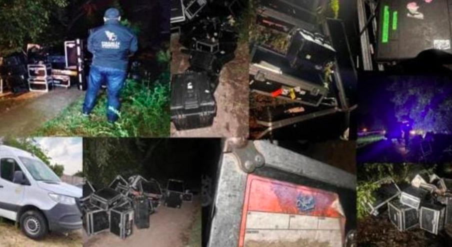 Recuperan equipo que robaron a Los Ángeles Azules en la México-Puebla