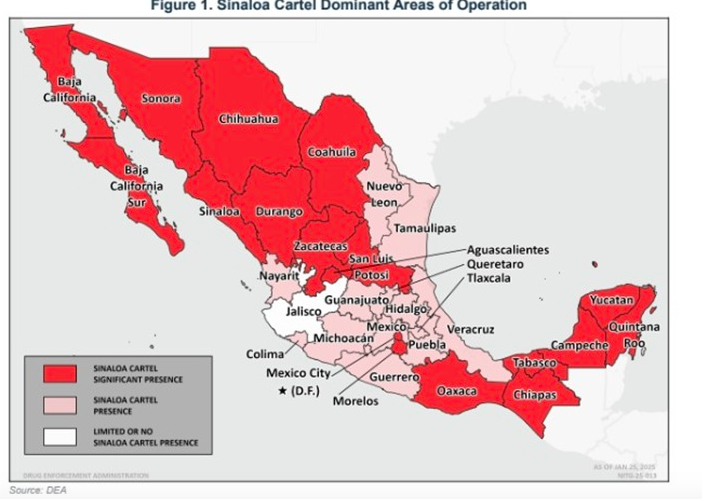 Confirma DEA presencia del Cártel de Sinaloa y CJNG en Tlaxcala