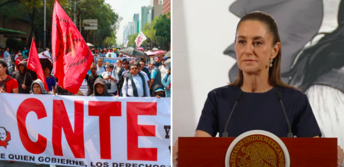 Sheinbaum cuestiona a la CNTE por pedir boicot a las elecciones del Poder Judicial