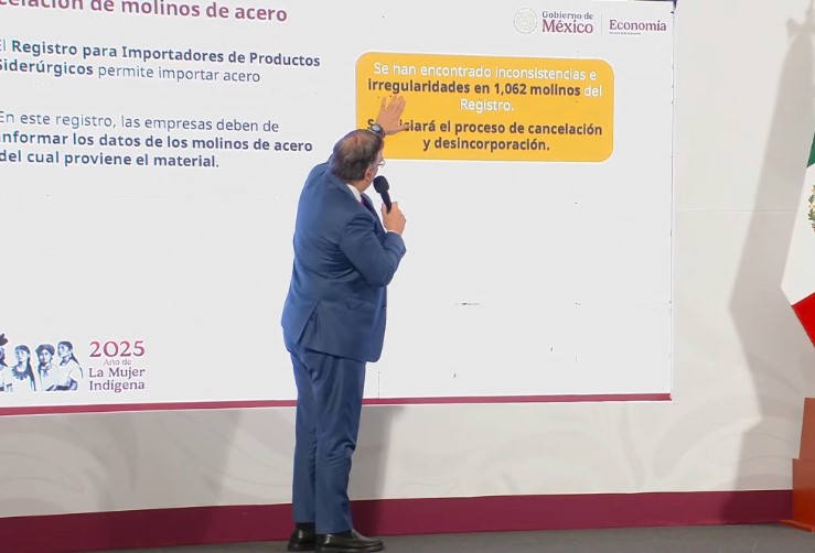 México cancela importaciones de acero desde la mitad de molinos con registro en el extranjero