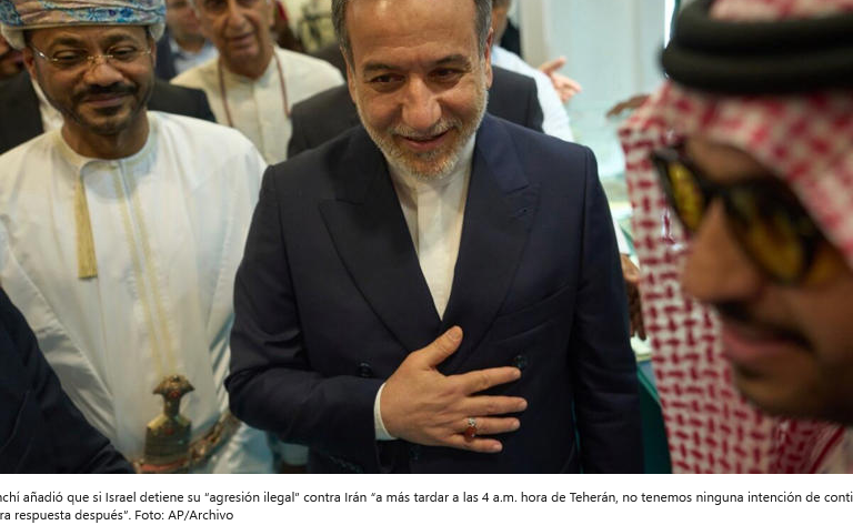 Irán asegura “no hay acuerdo sobre alto el fuego” con Israel; declara disposición a implementarlo si el “agresor” deja de atacar