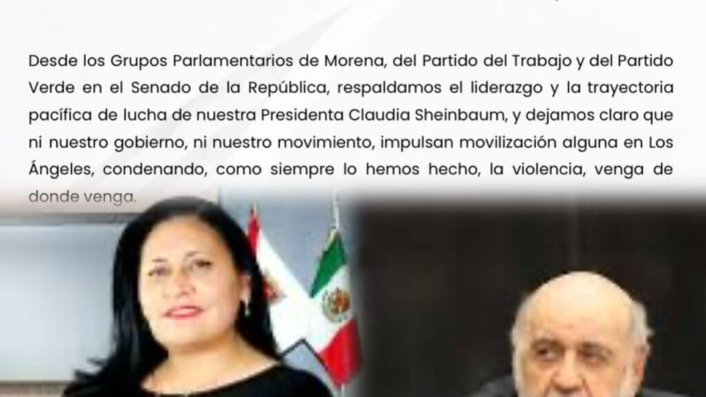 Senadores tlaxcaltecas respaldan a Sheinbaum y condenan violencia en EEUU