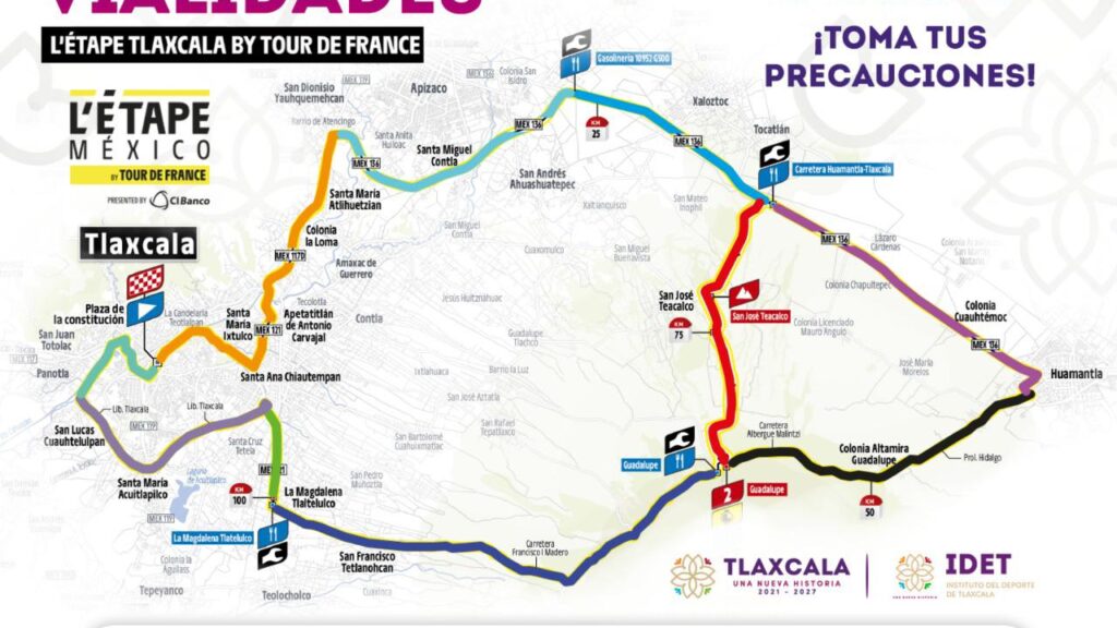 TLAXCALA LISTA PARA L’ÉTAPE BY TOUR DE FRANCE; HABRÁ CIERRES VIALES ESTE 29 DE JUNIO