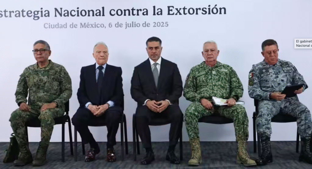 Presenta gabinete de Seguridad  la Estrategia Nacional contra la Extorsión