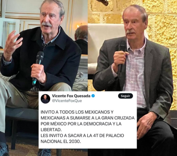 Fox llama a unirse para sacar a la 4T de Palacio Nacional en 2030