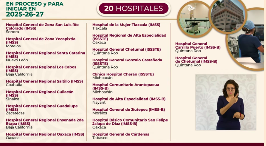 Sheinbaum oficializa en mañanera nuevo Hospital de la Mujer para Tlaxcala