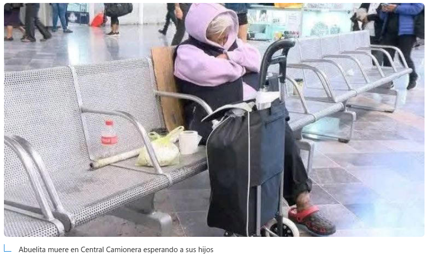 Muere Doña Mari, abuelita que esperó durante tres años a sus hijos en Central Camionera