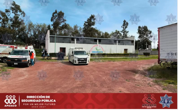 Atienden en Apizaco hallazgo de hombre sin vida en Deportivo