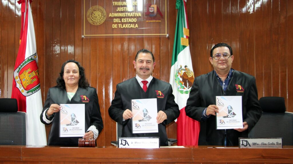 ENTREGA MAGISTRADO PRESIDENTE DEL TJA ANTE PLENO INFORME DE ACTIVIDADES DEL PRIMER SEMESTRE 2025