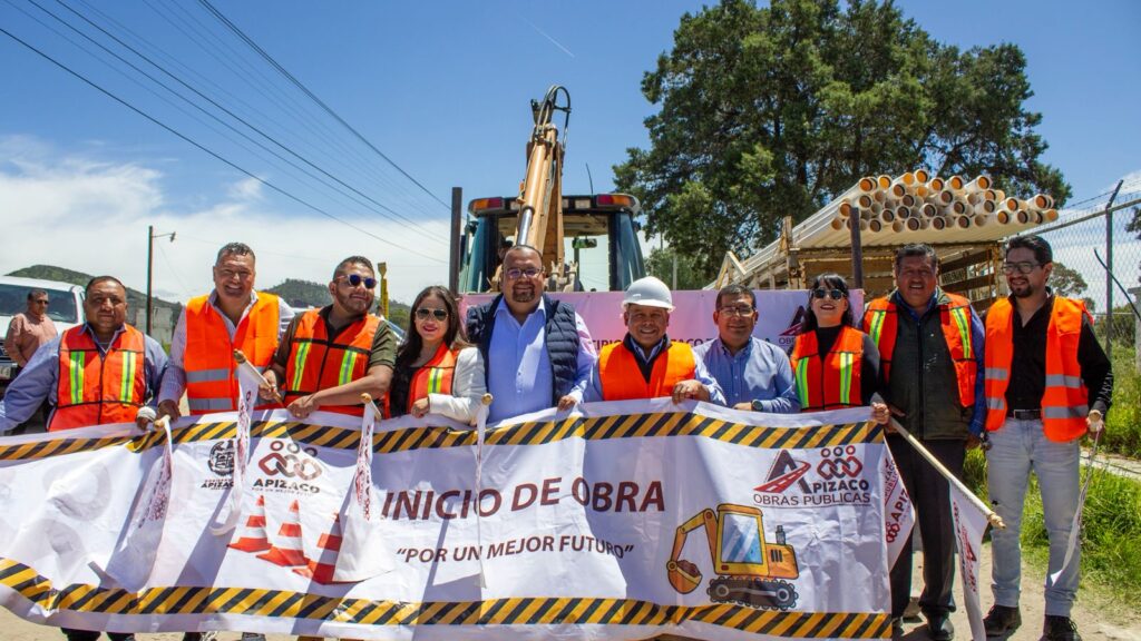 Inicia Ayuntamiento de Apizaco obras de infraestructura hídrica en Loma Florida y San Luis Apizaquito