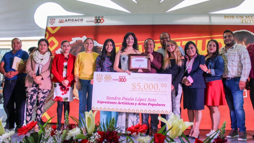 Ayuntamiento de Apizaco reconoce el talento juvenil con el Premio Municipal de las Juventudes 2025