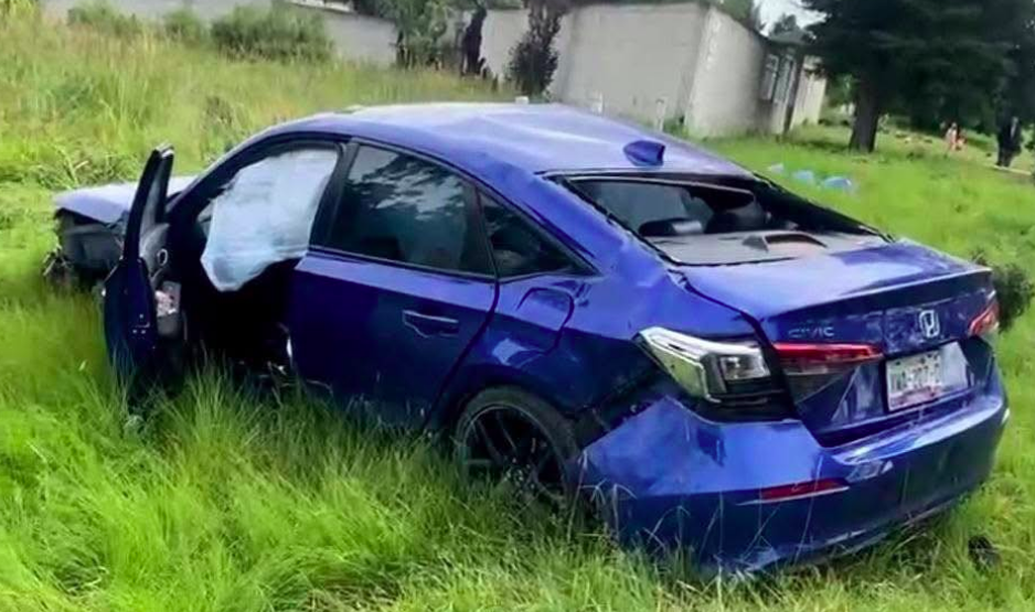Muere mujer en volcadura sobre la México–Veracruz, en Tzompantepec