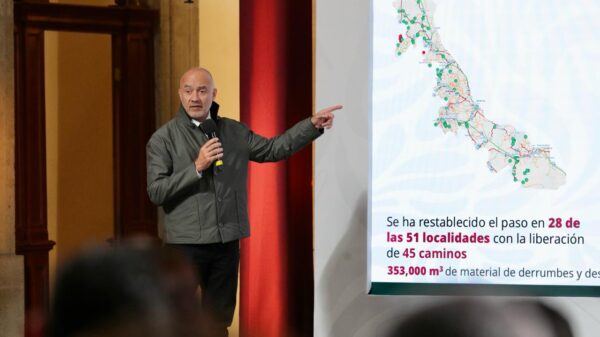 RESTABLECIDA LA COMUNICACIÓN EN 202 LOCALIDADES AFECTADAS POR LLUVIAS EXTRAORDINARIAS: SICT
