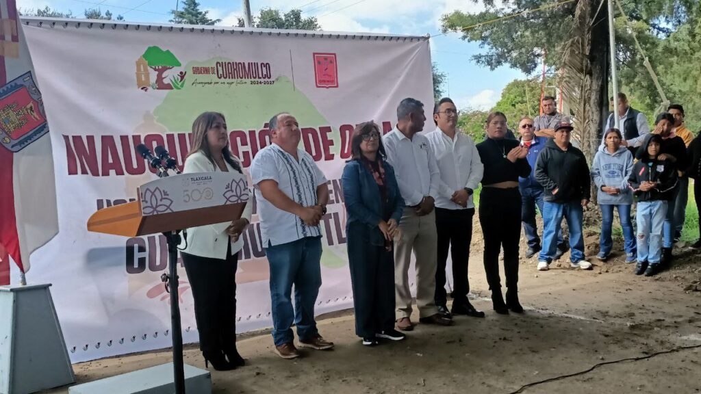 Más seguridad para las familias de Cuaxomulco; inicia construcción del C2