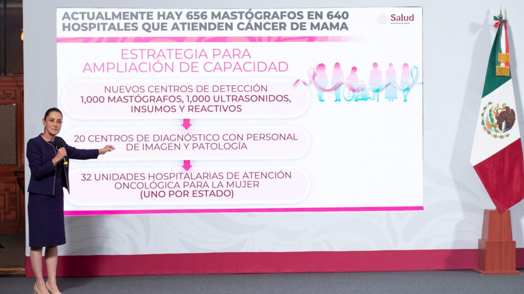 PRESIDENTA CLAUDIA SHEINBAUM ANUNCIA INVERSIÓN DE 8 MIL MDP PARA MODELO DE ATENCIÓN UNIVERSAL DE CÁNCER DE MAMA, QUE REPRESENTA “UN ANTES Y UN DESPUÉS”