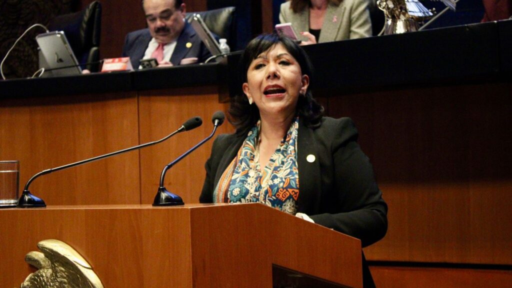 La senadora Anabell Ávalos vota en contra de la reforma que busca destruir el juicio de amparo por atentar contra las libertades y la defensa de los mexicanos
