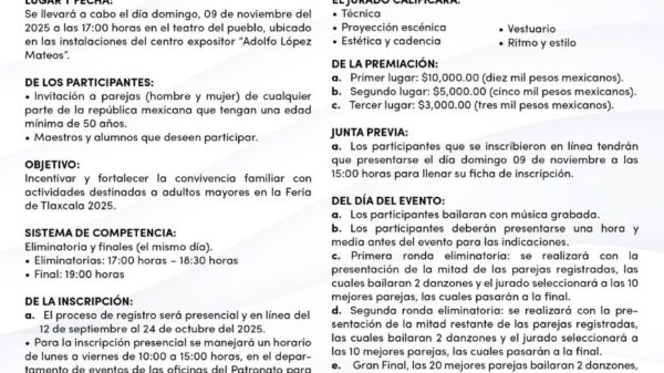 “LA FERIA DE FERIAS TLAXCALA 2025” INVITA A PARTICIPAR EN SUS CONCURSOS DE GATEO, DANZÓN Y CARRERA DE BOTARGAS
