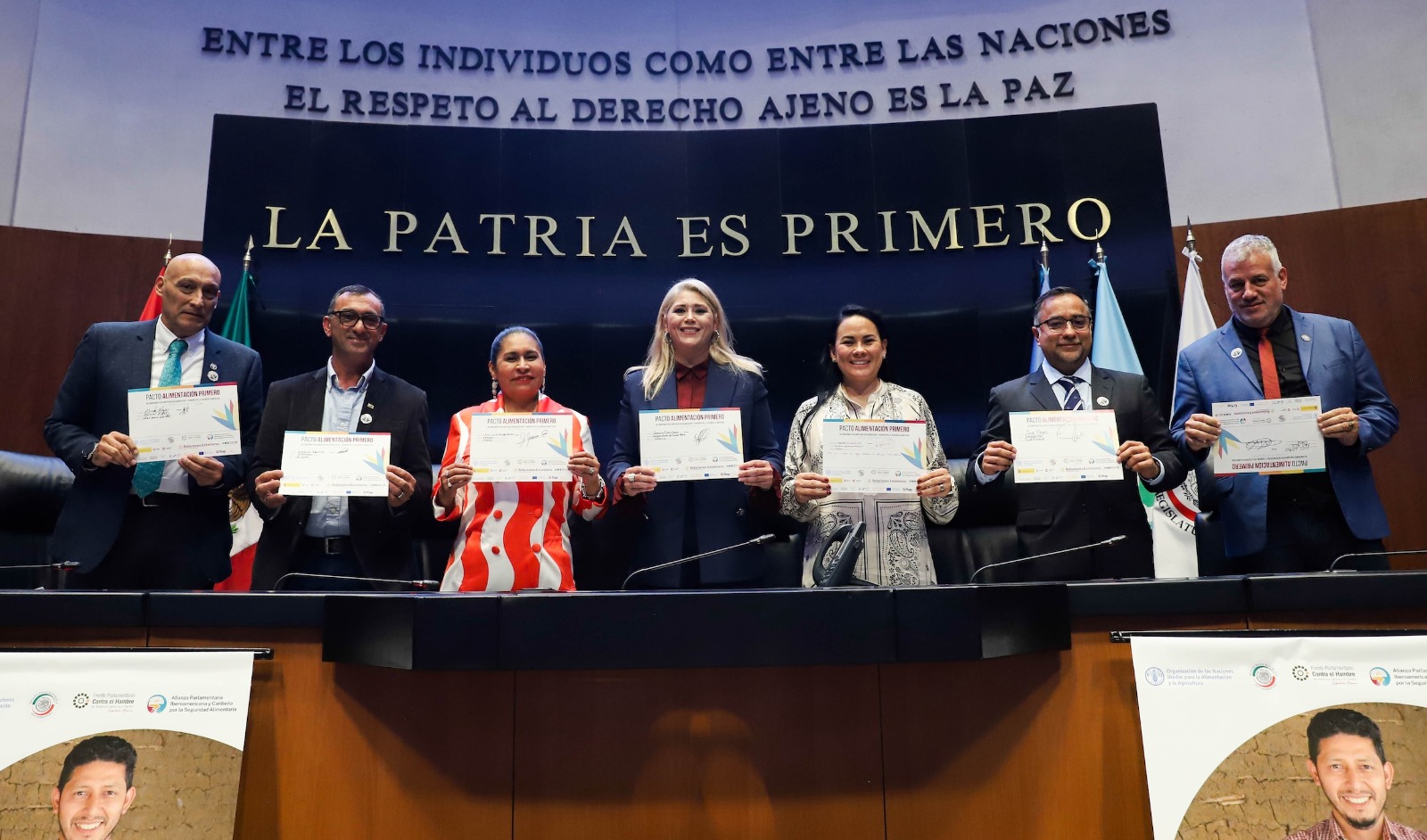 Firman legisladores de Iberoamérica, Latinoamérica y el Caribe el “Pacto Alimentación Primero"