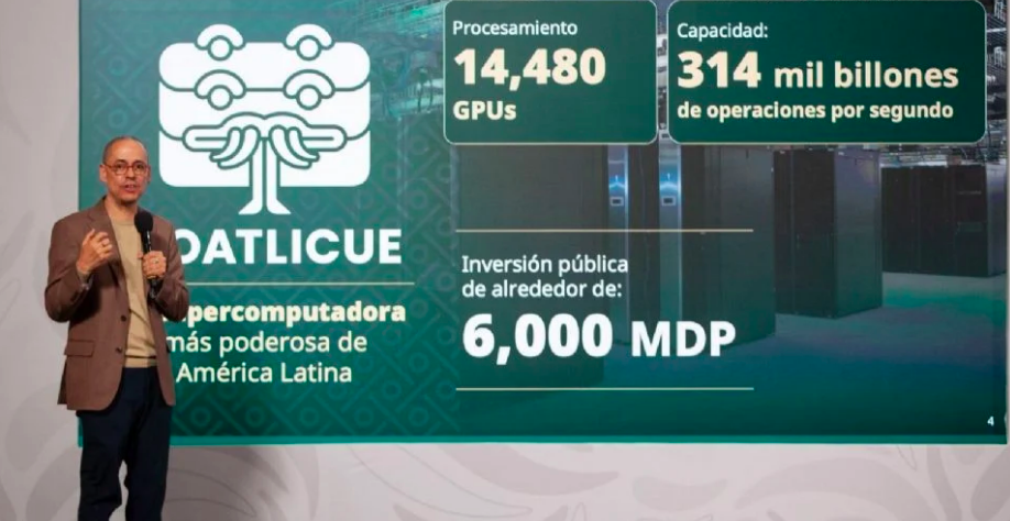 Anuncia Gobierno de México construcción de la supercomputadora “Coatlicue”; instalación tomará dos años y costará 6mil mdp