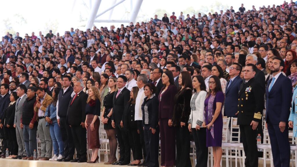 Suspirantes a suceder a Lorena Cuéllar acudieron a 4to Informe de Gobierno