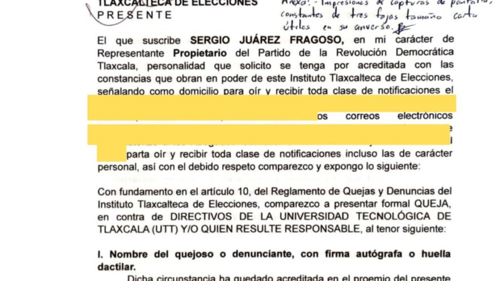 Uso Político de Universidades para afiliarse a Morena es una práctica del viejo PRI: PRD Tlaxcala