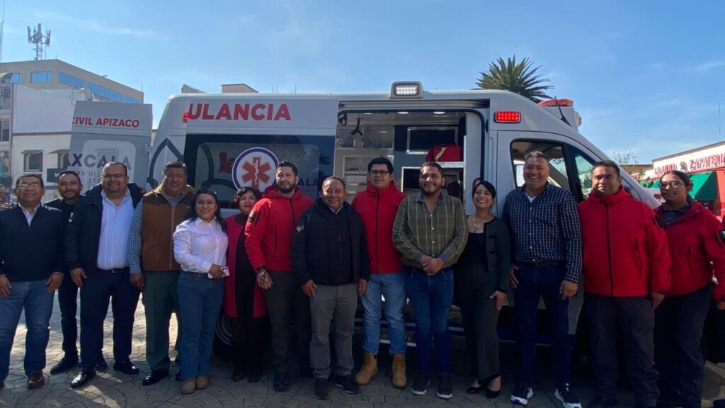 Apizaco refuerza su capacidad de emergencia con nueva ambulancia totalmente equipada
