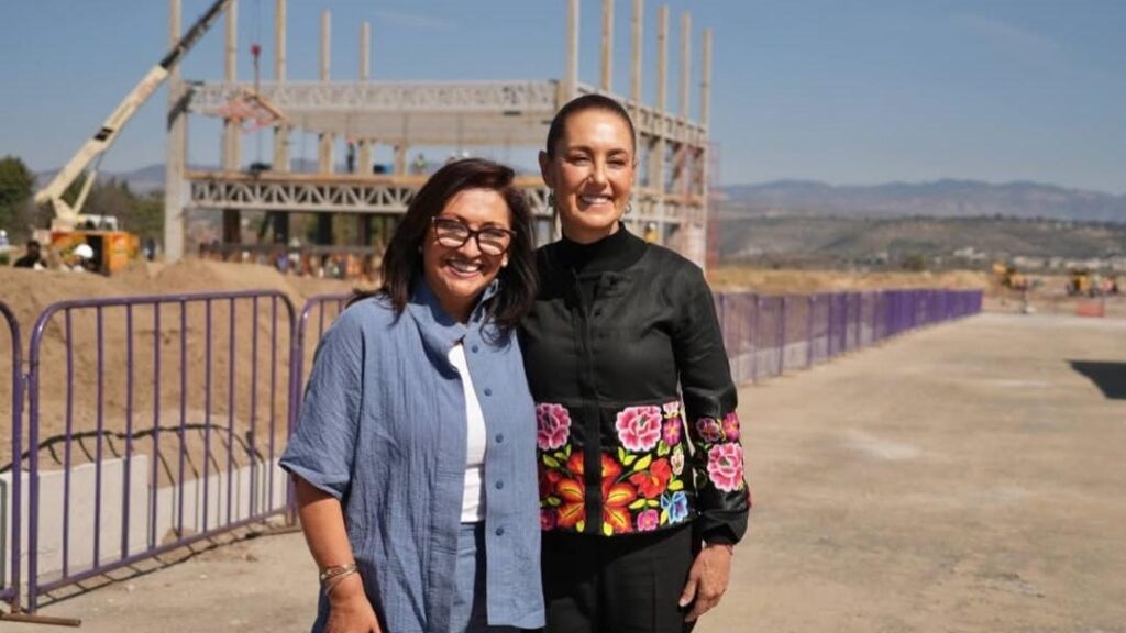 En la gráfica: Lorena Cuéllar Cisneros y Claudia Sheinbaum Pardo, gobernadora y presidenta de México, de manera respectiva.