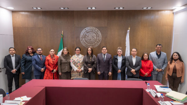 La Magistrada Fanny Margarita Amador Montes, Presidenta del Tribunal Superior de Justicia del Estado de Tlaxcala (TSJE), presidió la primera reunión de trabajo del año 2026
