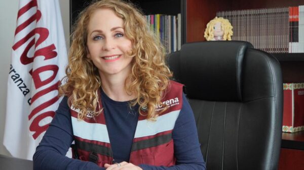 Marcela González Castillo, presidenta del Comité Ejecutivo Estatal de Morena en Tlaxcala, manifestó su respaldo a la iniciativa de reforma electoral que próximamente presentará la Presidenta de la República, Claudia Sheinbaum Pardo