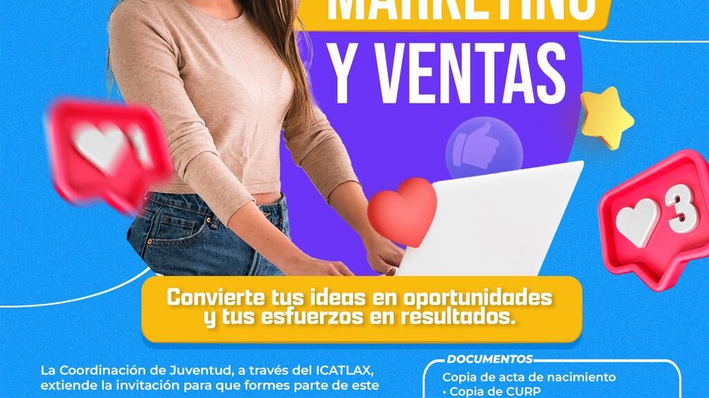 IMPULSA HUAMANTLA EL DESARROLLO DE JÓVENES CON CURSO DE MARKETING Y VENTAS