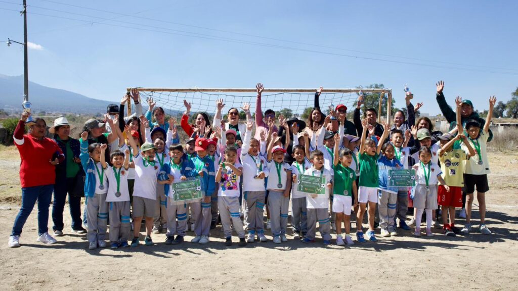 La Dirección de Bienestar y la Coordinación de Deporte llevó a cabo con éxito el Mundialito 2026, un evento deportivo que puso en el centro a la niñez huamantla